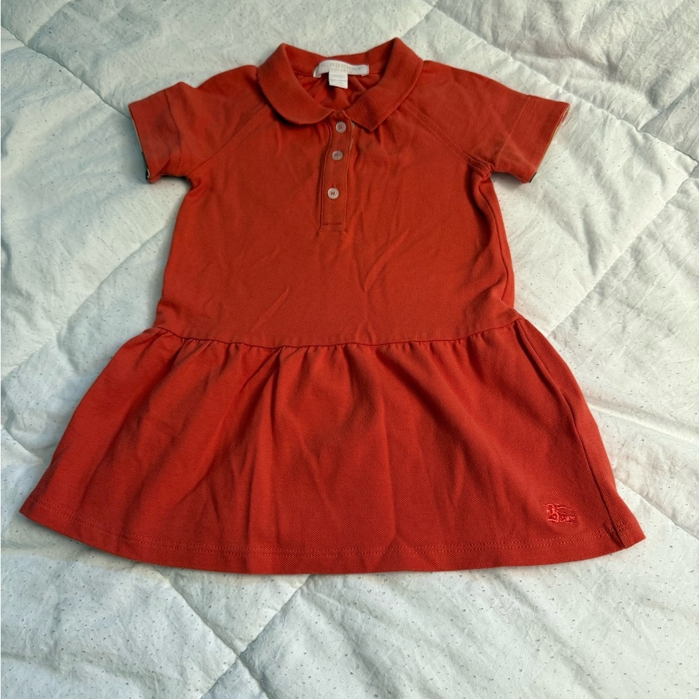 Burberry Kids Casual Dress in Rust Orange